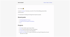 Desktop Screenshot of markhudnall.com