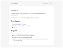 Tablet Screenshot of markhudnall.com